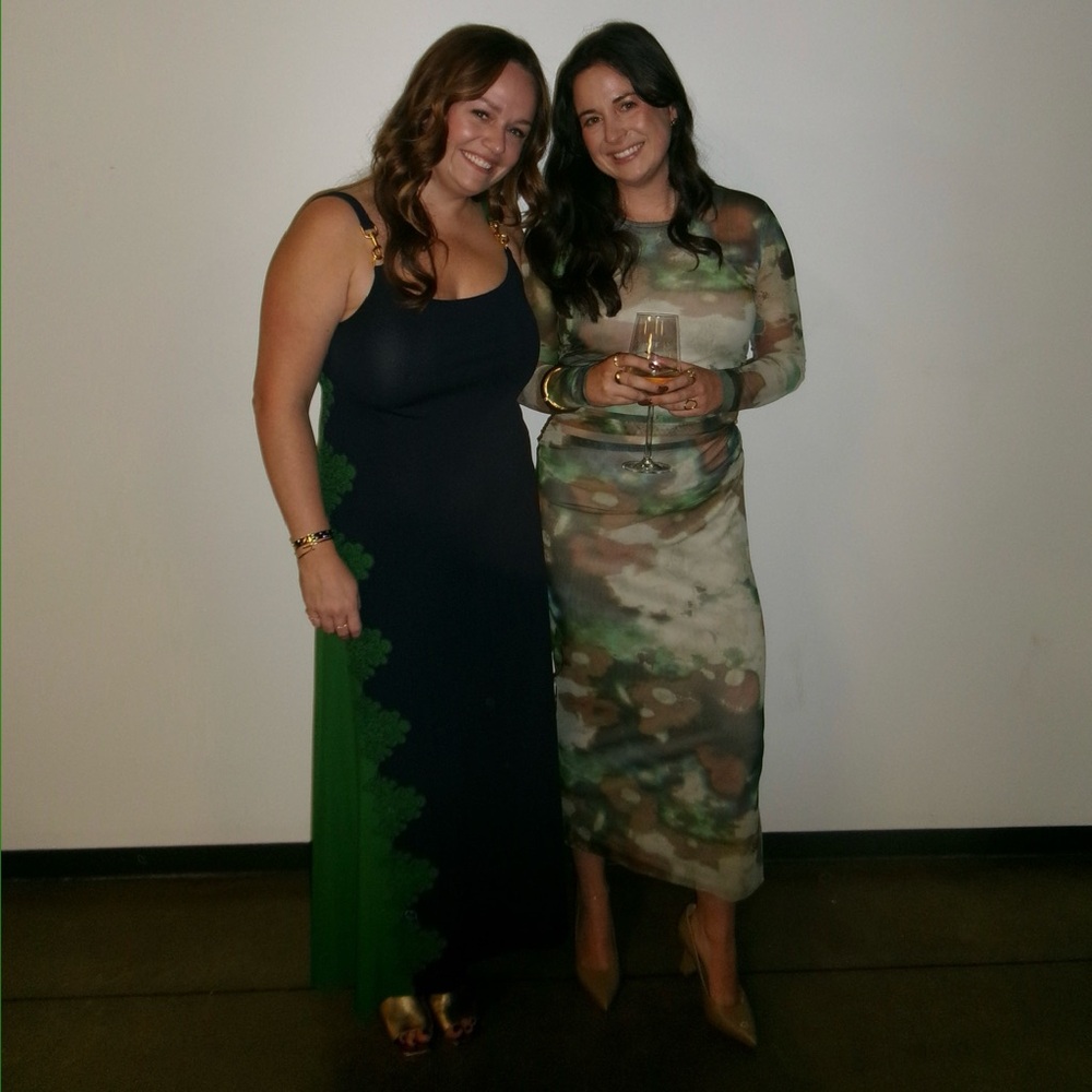 Zara Green and Camouflage Midi Dresses